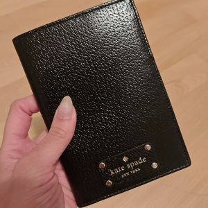 Kate spade black passport holder